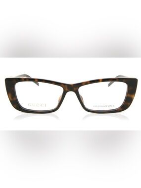 Gucci Tortoiseshell Cat-Eye Acetate Glasses in Brown and Black